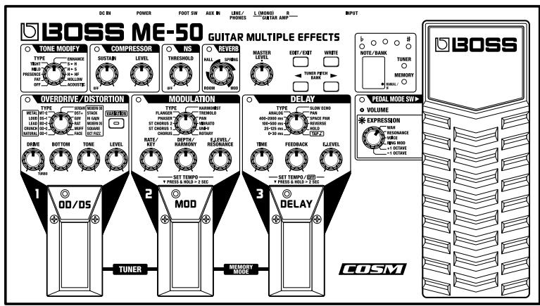 BOSS ME-50 - Battery-Powered Operation - 1