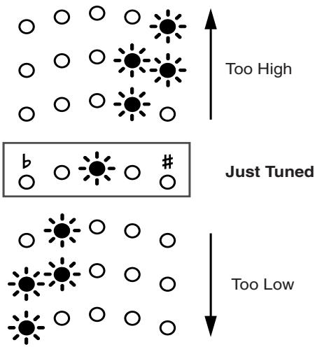 BOSS ME-50 - Tuning the Guitar (Tuner) - 5