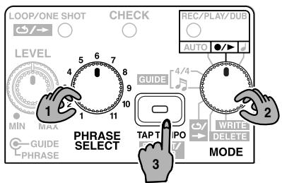 BOSS RC-2 - Setting the Tempo - 1
