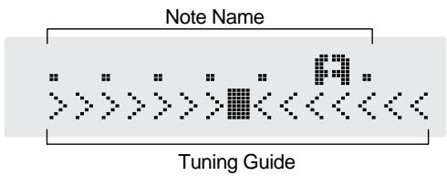 BOSS GT-6B - About the Display During Tuning - 1