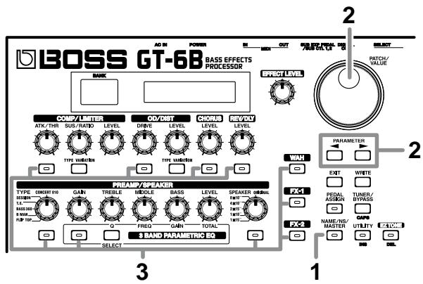 BOSS GT-6B - Changing the Order of the Effects (Effect Chain) - 1