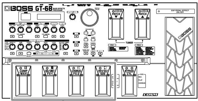 BOSS GT-6B - Switching Only the Number - 1