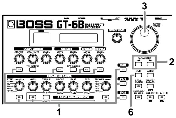 BOSS GT-6B - Making More Detailed Settings with Individual Parameters - 1