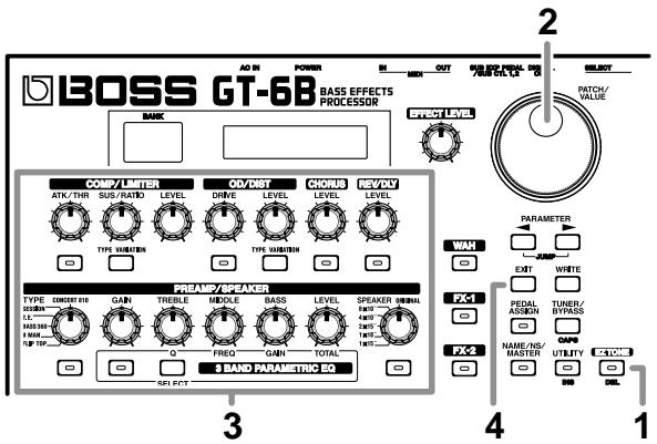 BOSS GT-6B - Getting the Tones You Want- Fast (EZ Tone) - 1