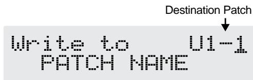 BOSS GT-6B - Press [WRITE]. - 1