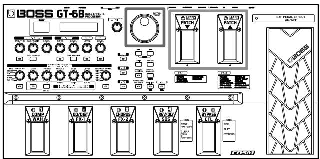 BOSS GT-6B - How to Switch Patches - 1