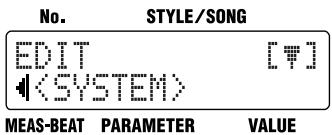 BOSS DR-3 - With the performance stopped, press [EDIT]. - 1