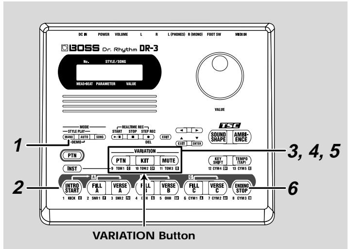 BOSS DR-3 - Performing Variations on Styles (VARIATION) - 1