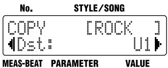 BOSS DR-3 - ■ Copying the Settings - 2