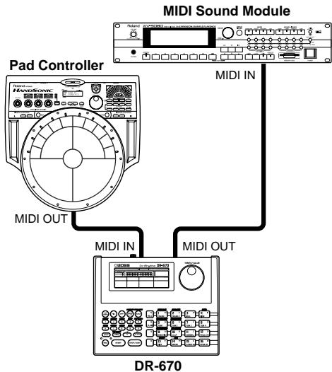 BOSS DR-670 - Using An External MIDI Device to Play the DR-670/ Using the DR-670 to Play An External MIDI Device - 1