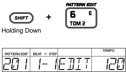 BOSS DR-670 - Chapter 3 Recording and Editing Patterns (Pattern Edit Mode) - 1
