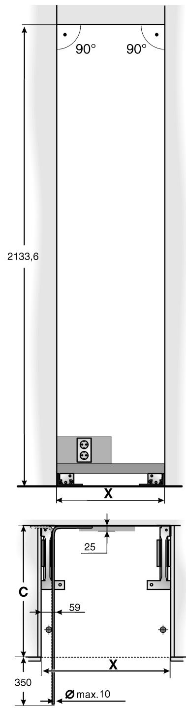 NEFF K7961X0 - Consignes dans le cas où la conduite de raccordement de l'eau froide n'est pas comprise dans les fournitures : - 1