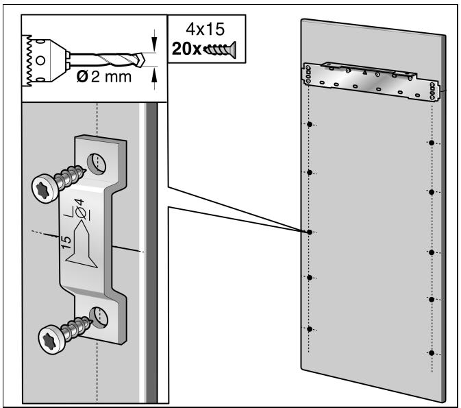 NEFF K7961X0 - Accrochage et alignement de la porte de meuble - 4
