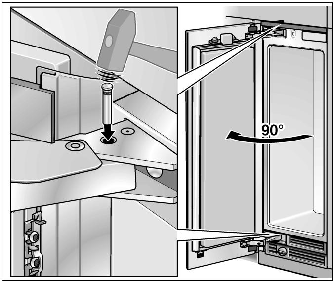 NEFF K7961X0 - Réglage de l'angle d'ouverture de porte - 1