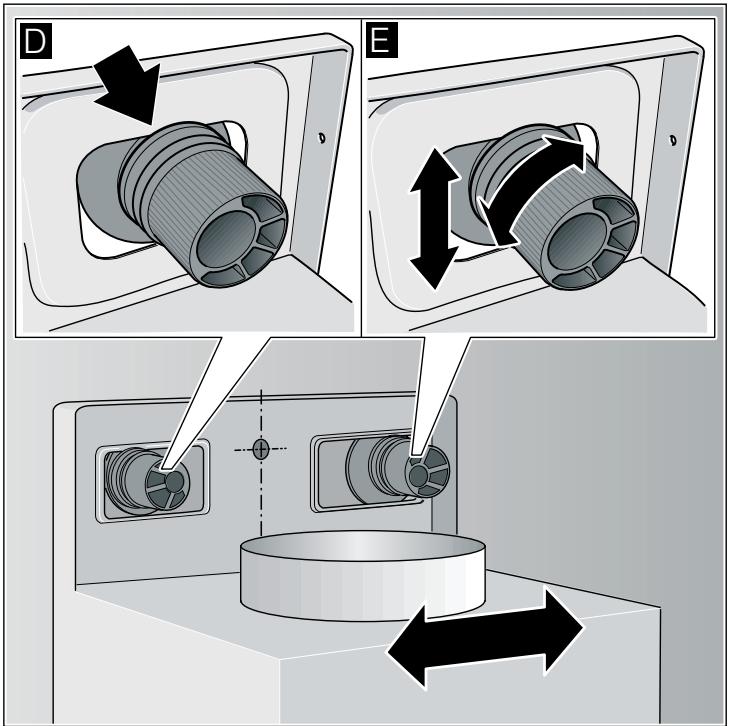 NEFF D86D55N1 - Attaching and aligning the appliance - 1