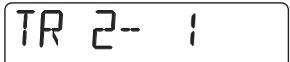ZOOM PS04 - Use the cursor up/down keys to bring up the indication "TR x-y" on the display (where x is the track number and y the V-take number). - 1