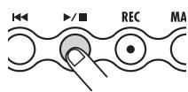 ZOOM PS04 - Press the [▶/■] key. - 1