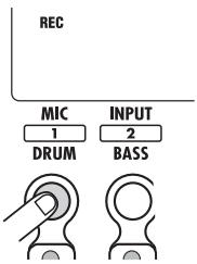 ZOOM PS04 - Use the status keys to select the recording destination track. - 1