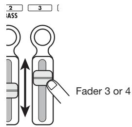 ZOOM PS04 - To change the tempo, operate faders 3 and 4. - 1