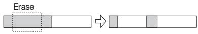 ZOOM PS04 - Erasing a specified range of data - 1