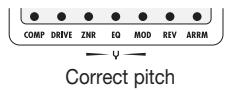 ZOOM PFX-9003 - Play the open string you want to tune. - 3