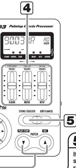 ZOOM PFX-9003 - Select a patch - 5