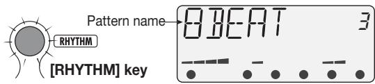 ZOOM PFX-9003 - Press the [RHYTHM] key while the PFX-9003 is in play mode. - 1