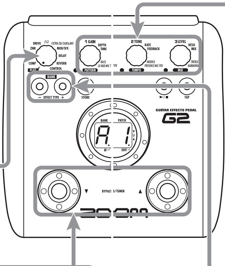 ZOOM G2 - Select a patch - 1