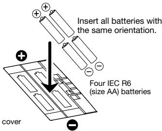 ZOOM 505II - Using the unit on batteries - 2