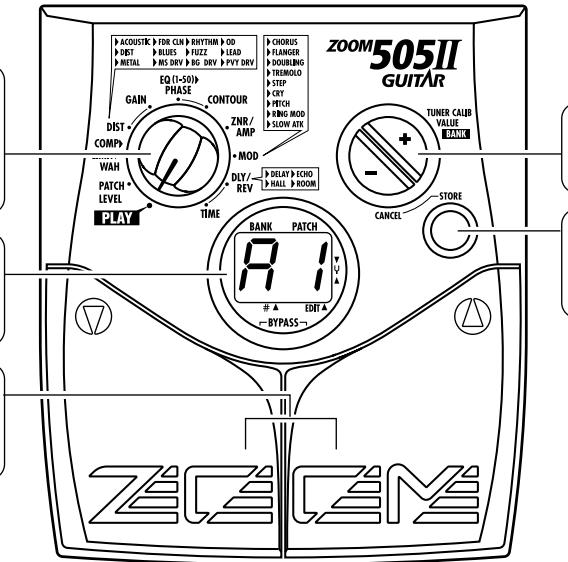 ZOOM 505II - [▼]/[▲] foot switches - 1
