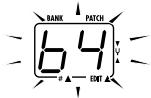 ZOOM 505II - Use the [] / [] foot switches to select the target location in which to store the patch. - 2