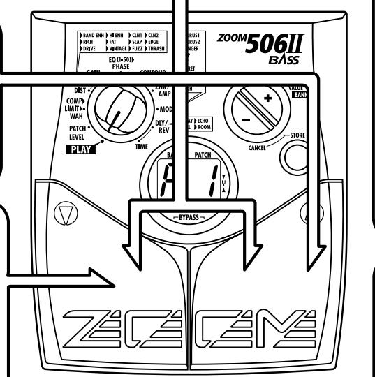 ZOOM 506II - Specifying the desired patch - 4