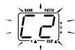 ZOOM 506II - Use the [] / [] foot switches to select the patch you want to return to the original condition. - 1