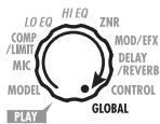 ZOOM A2 - Set the Module selector to "GLOBAL". - 1