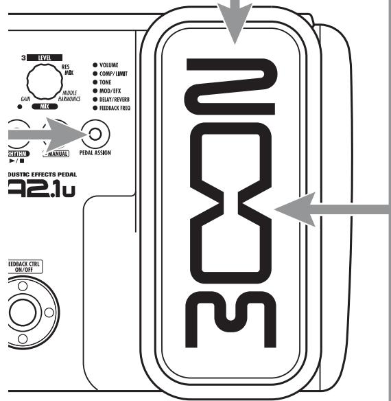 ZOOM A2.1U - Operate the pedal - 2