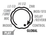 ZOOM A2.1U - Set the Module selector to "GLOBAL". - 1