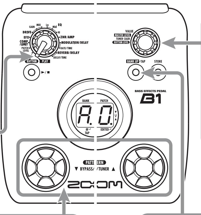 ZOOM B1 - Set the B1/B1X to play mode - 2