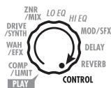 ZOOM B2 - Set the Module selector to the "CONTROL" position. - 1