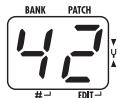 ZOOM B2 - - Turn Parameter knob 1. - 2