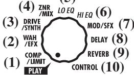 ZOOM B2 - Select the effect module - 1