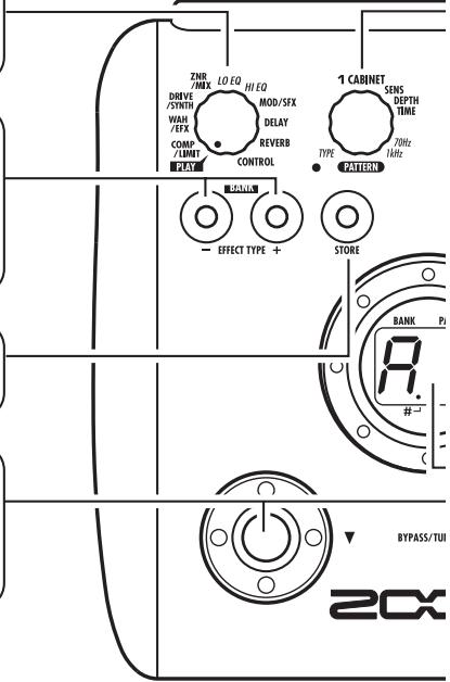 ZOOM B2 - [▼]/[▲] foot switches - 1