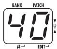 ZOOM B2 - - Turn Parameter knob 1. - 1
