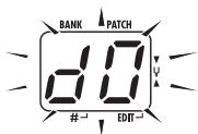 ZOOM B2 - Select the store/copy target bank - 1
