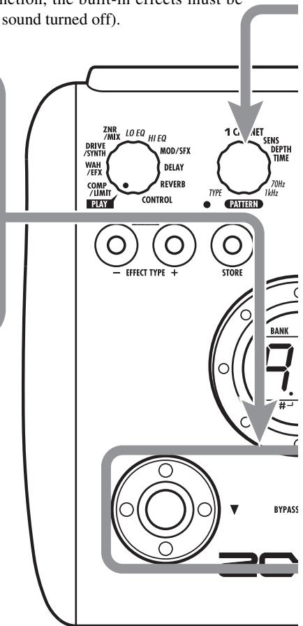 ZOOM B2 - Patch change at bypass/mute - 1
