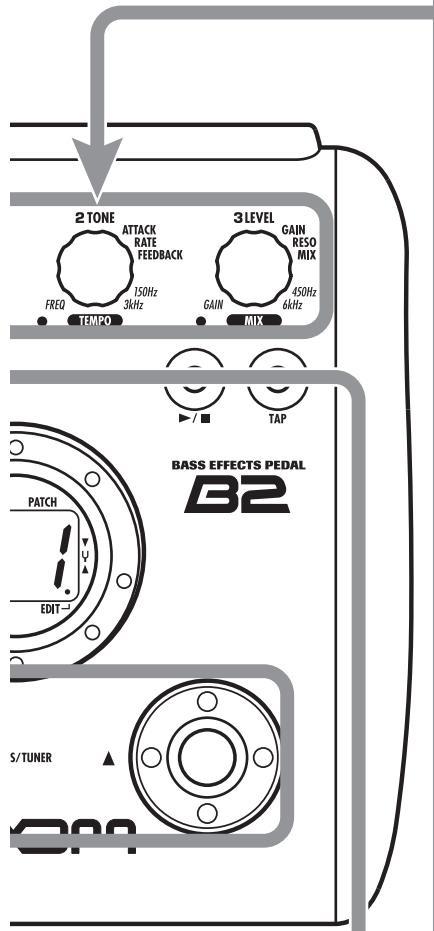 ZOOM B2 - Select a patch - 2