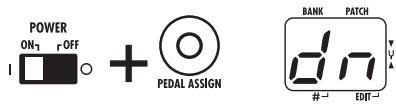 ZOOM B2.1U - Turn power to the B2.1u on while keeping the [PEDAL ASSIGN] key depressed. - 1