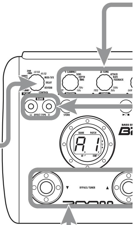 ZOOM B2.1U - Select a patch - 1