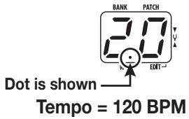 ZOOM B2.1U - Adjust the tempo - 1