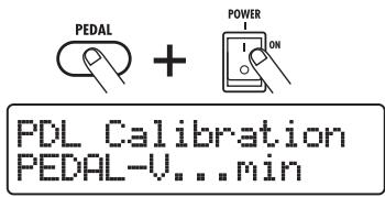 ZOOM B91UT - Hold down the [PEDAL] key while turning on power to the unit. - 1