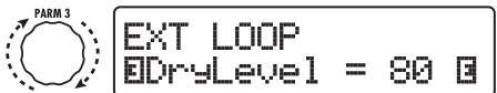 ZOOM B91UT - Use parameter knob 2 to adjust the level of the signal sent from the external effect to the B9.1ut (return level). - 2